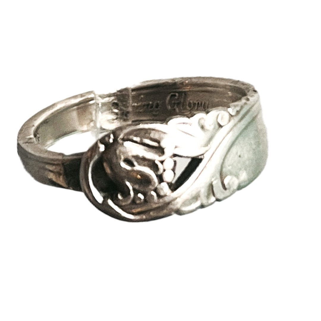 “Spring Glory” Sterling Silver Collectible Adjustable Spoon Ring