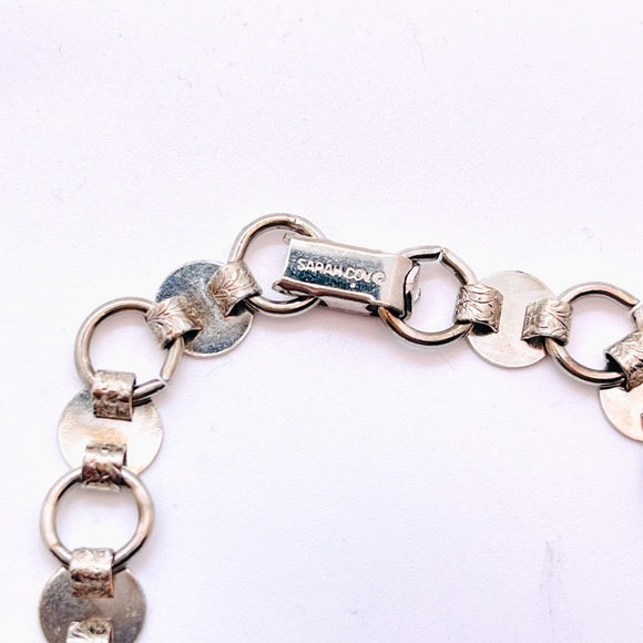 Sarah Coventry Silvertone Vintage Chain Link Bracelet