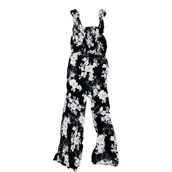 American Rag Women's Smocked Front Ruffled Jumpsuit Romper Extra Small