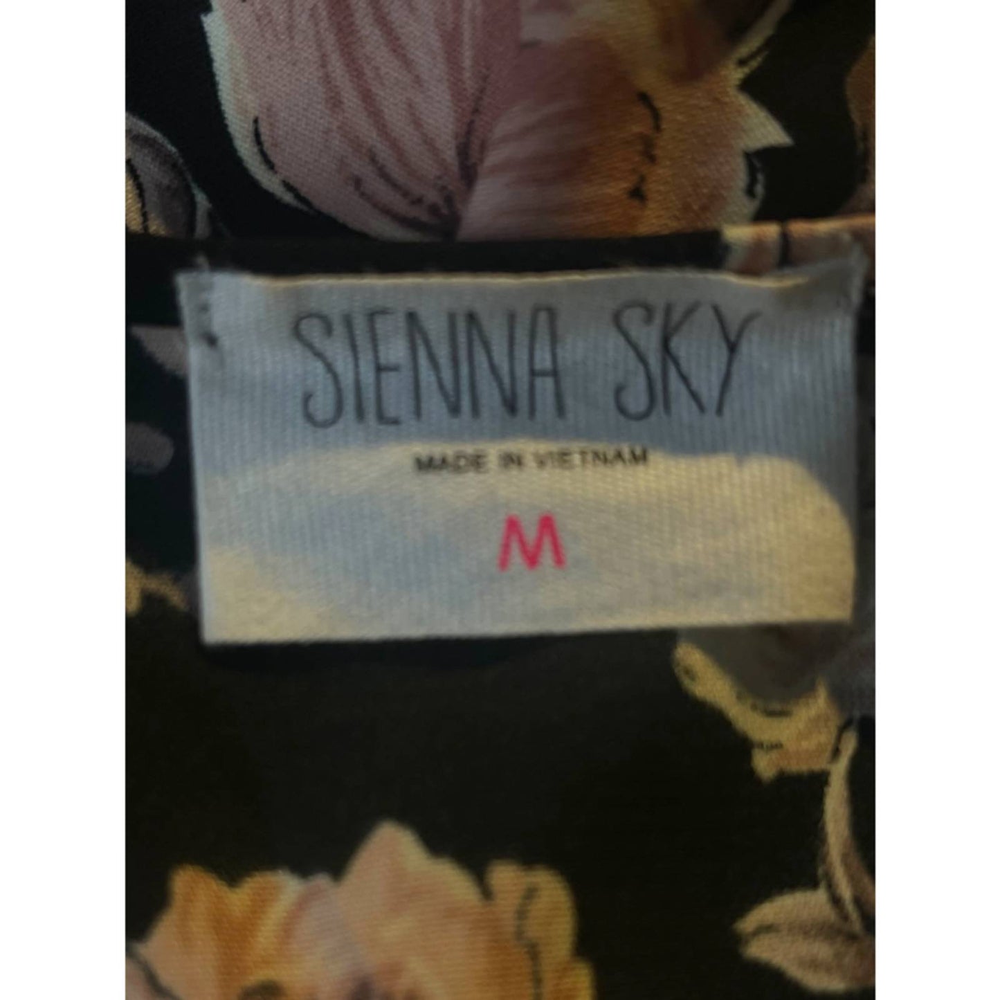 Sienna Sky Floral Wrap Top Size Medium