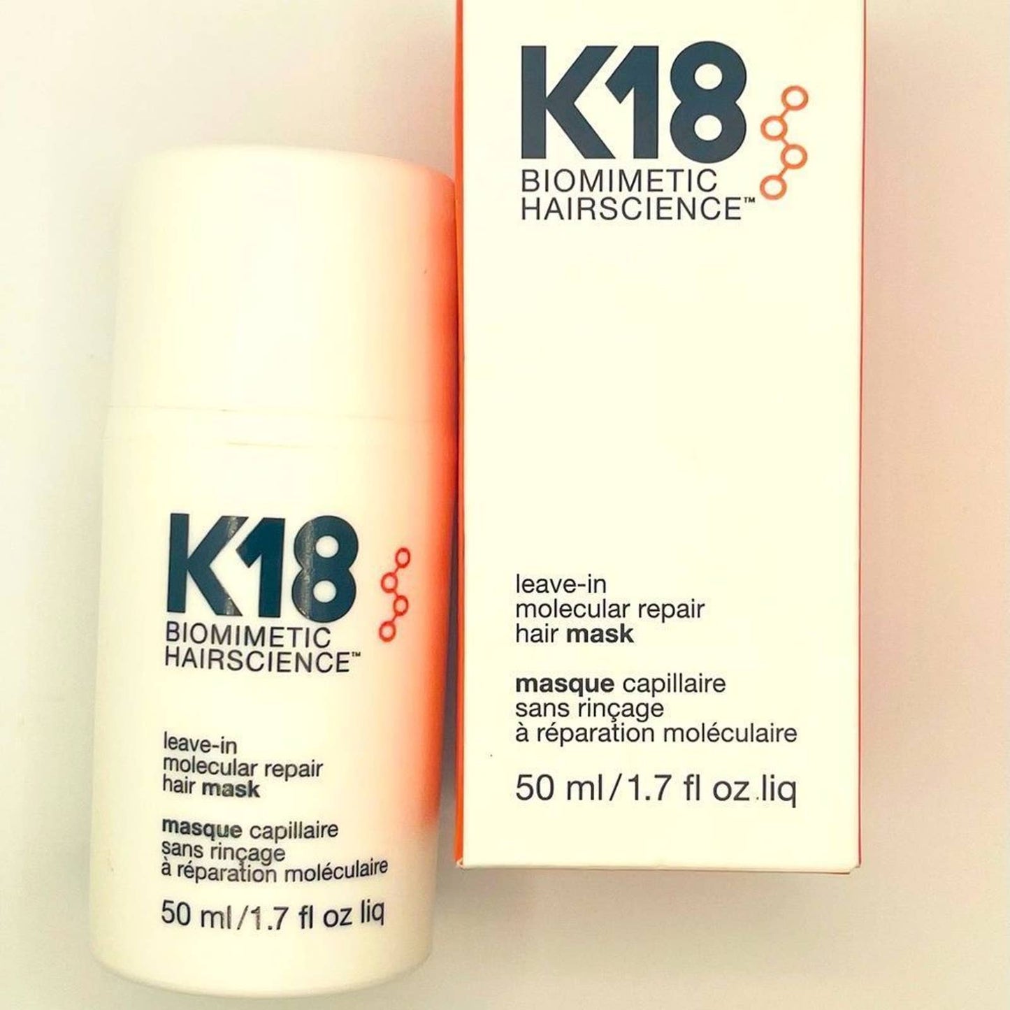 1.7 oz. (50 ml) K18 Leave-in Molecular Repair Hair Mask