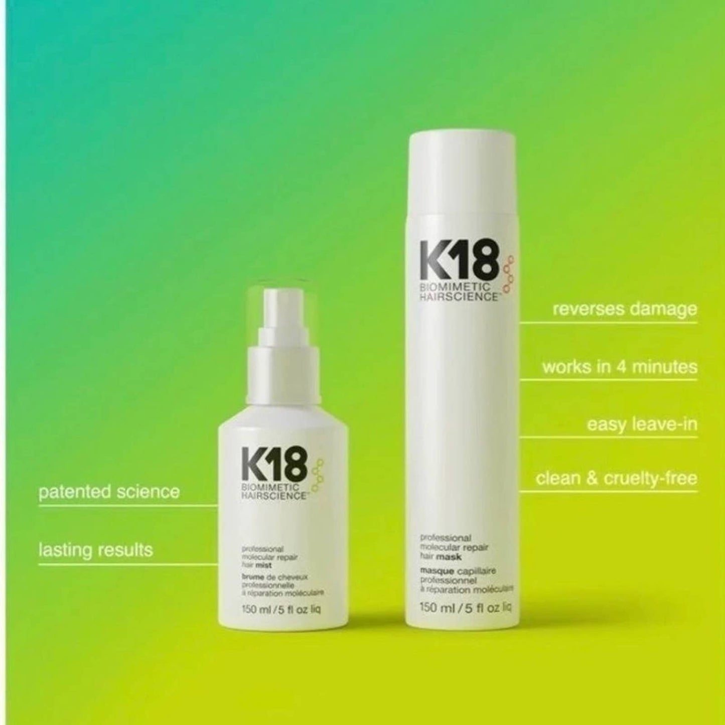 1.7 oz. (50 ml) K18 Leave-in Molecular Repair Hair Mask