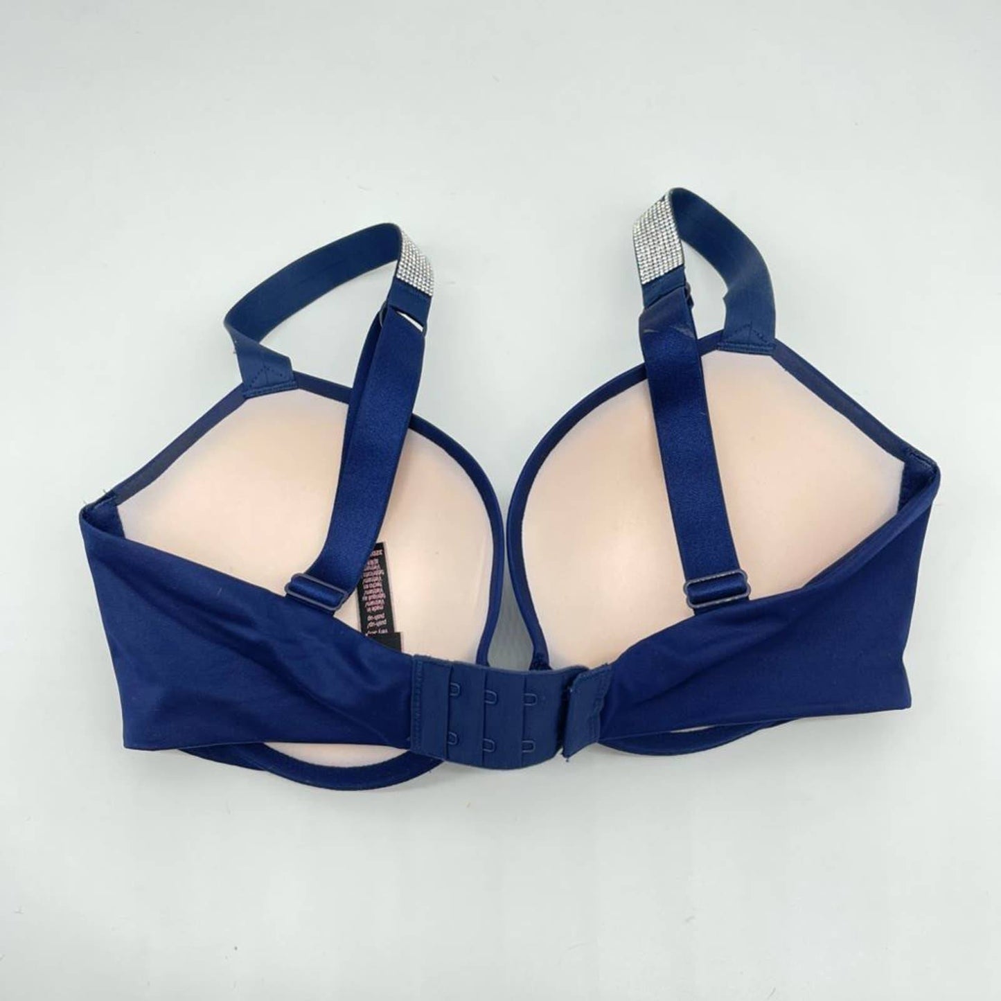 Victorias Secret Very Sexy Navy Blue Push Up Bra Sequin Shiny Strap 32DD